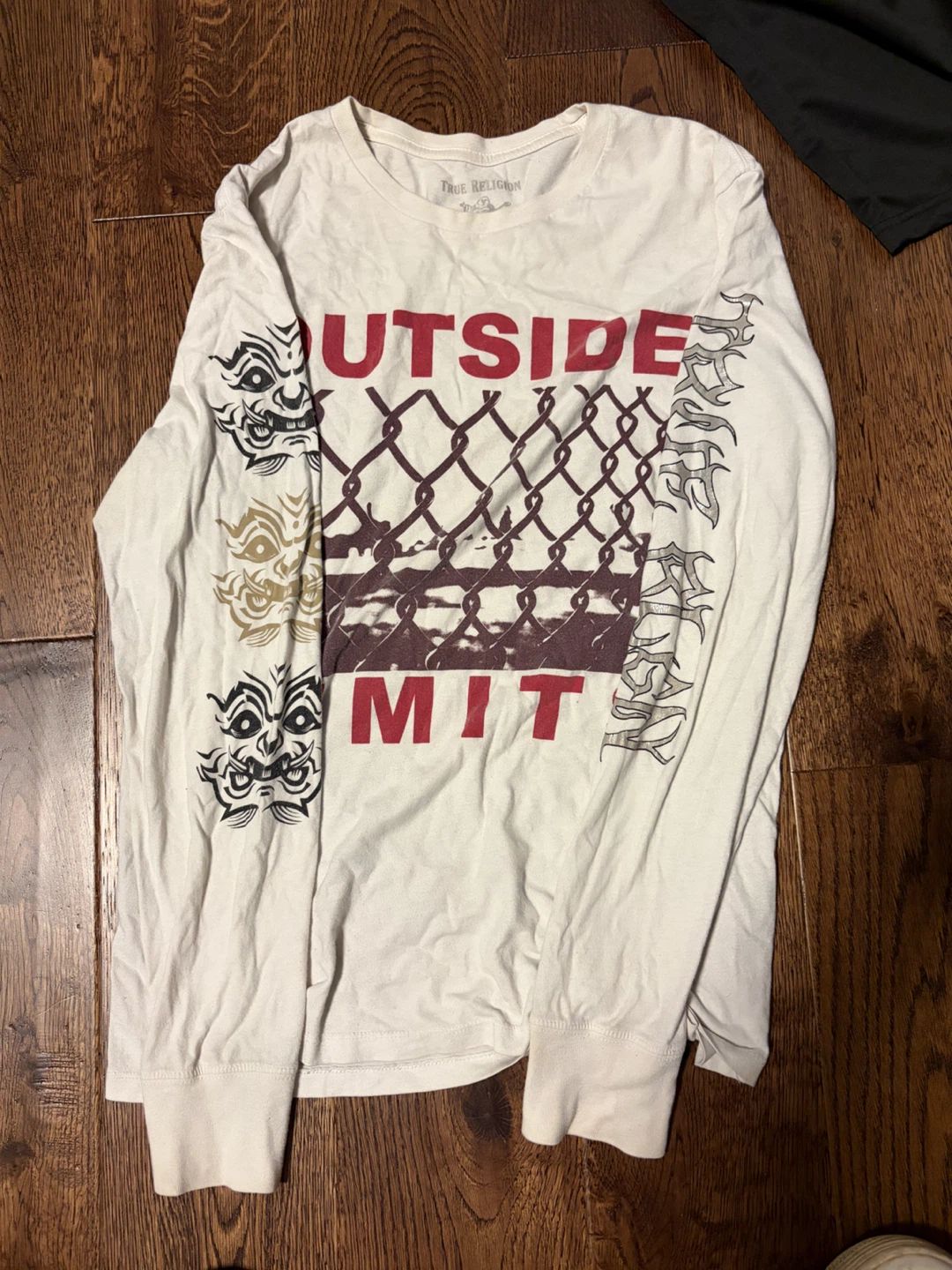 True Religion White Long Sleeve Shirt