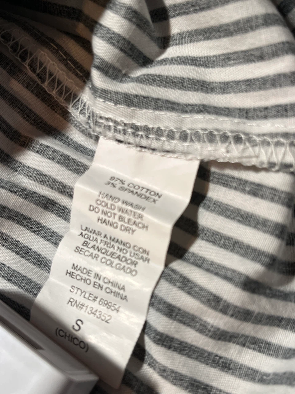 Ambiance Black and White Striped Off-Shoulder Top - photo 5