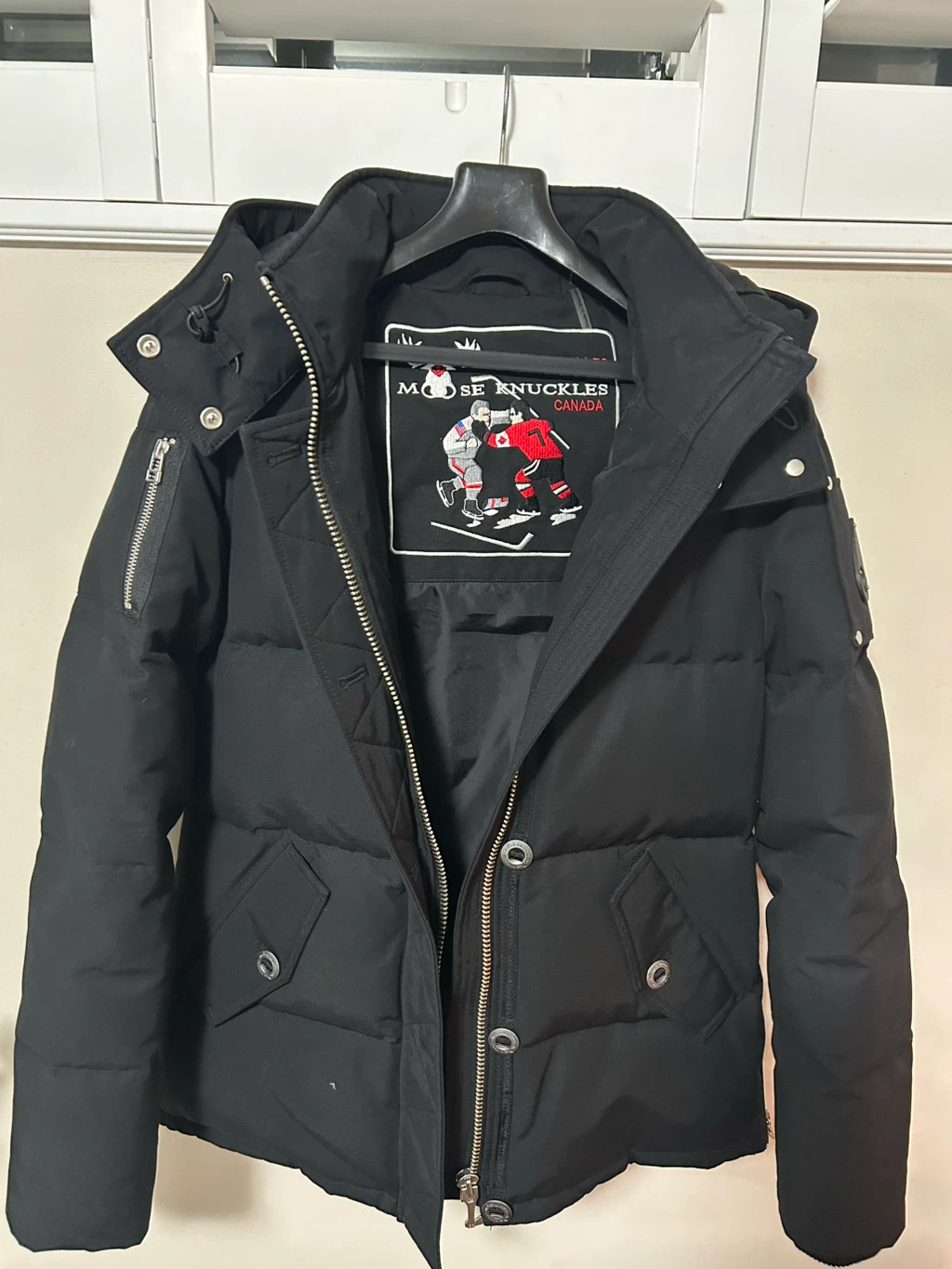 Moose Knuckles Black Down Jacket - photo 2