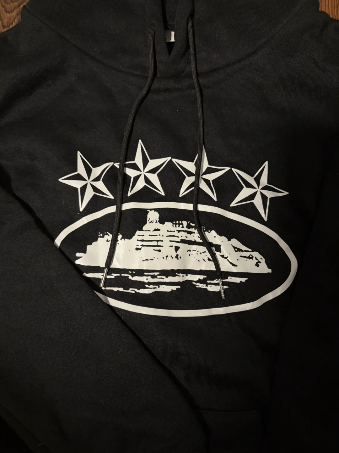 Black Star Graphic Hoodie and Jogger Set - photo 3