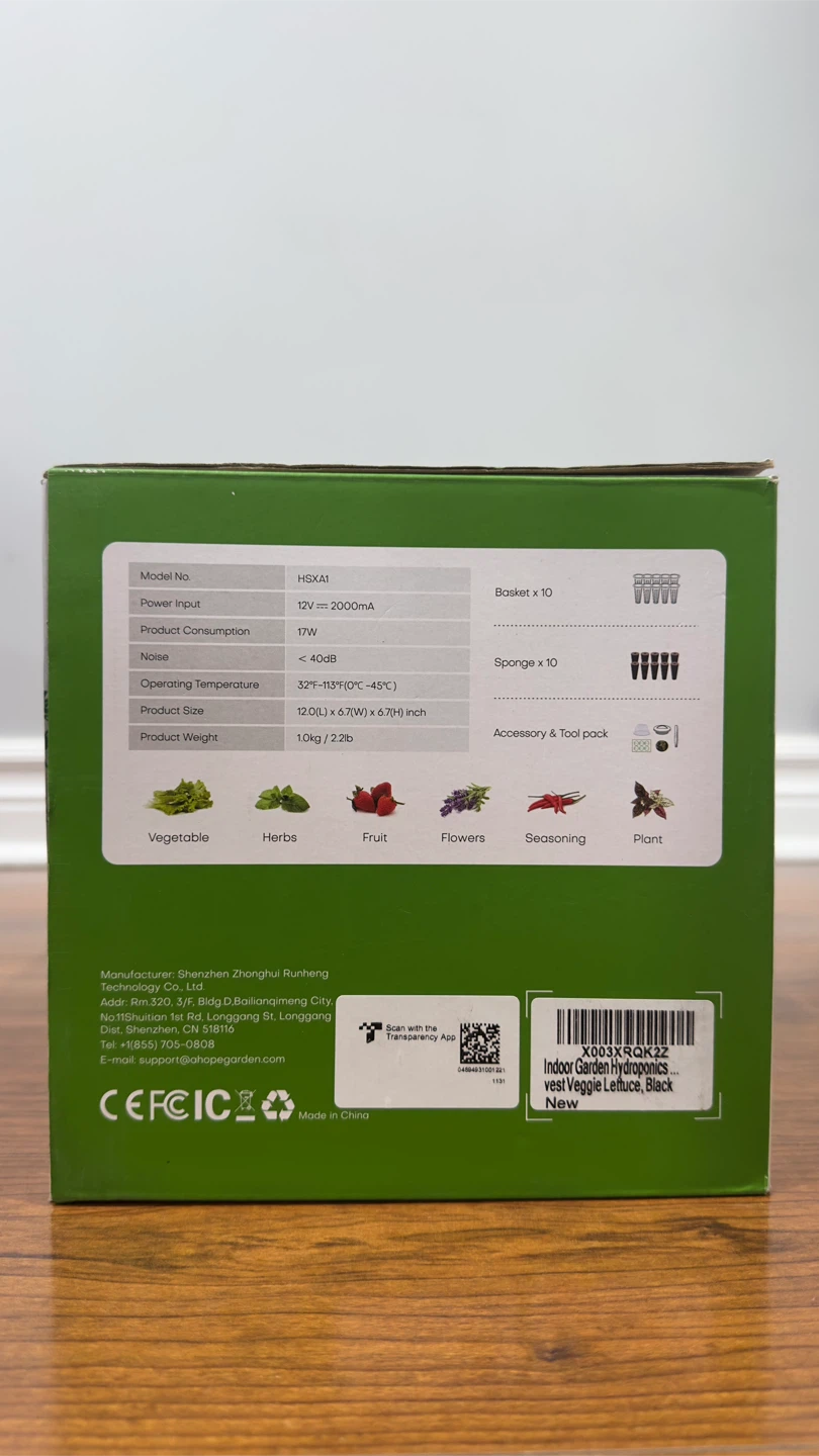 10-Pod Indoor Hydroponic Garden with LED Grow Light - photo 5
