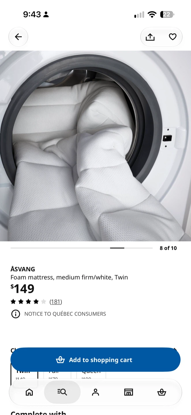IKEA ASVANG Foam Mattress - Twin - photo 2