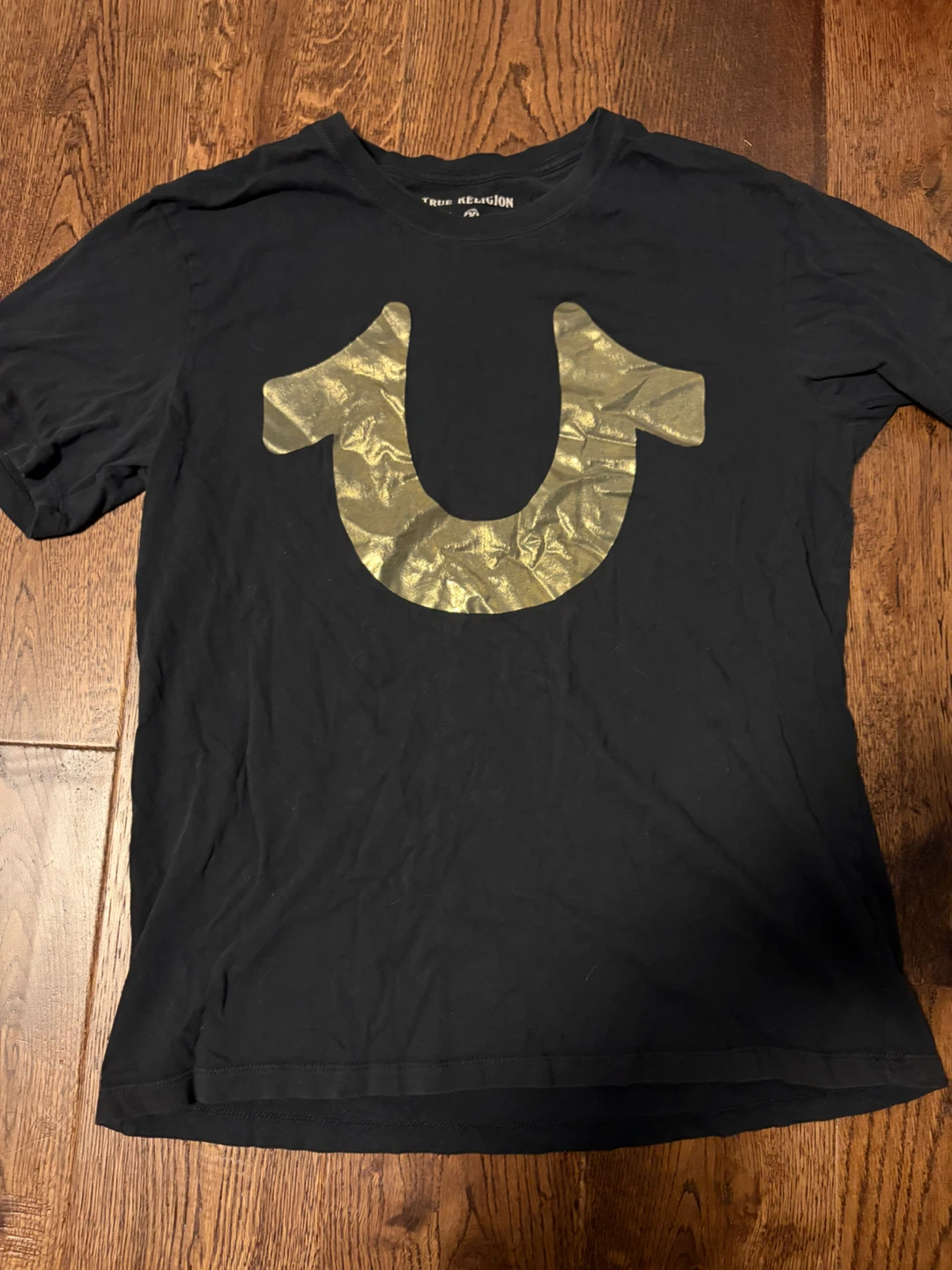 True Religion Horseshoe T-Shirt Black Gold