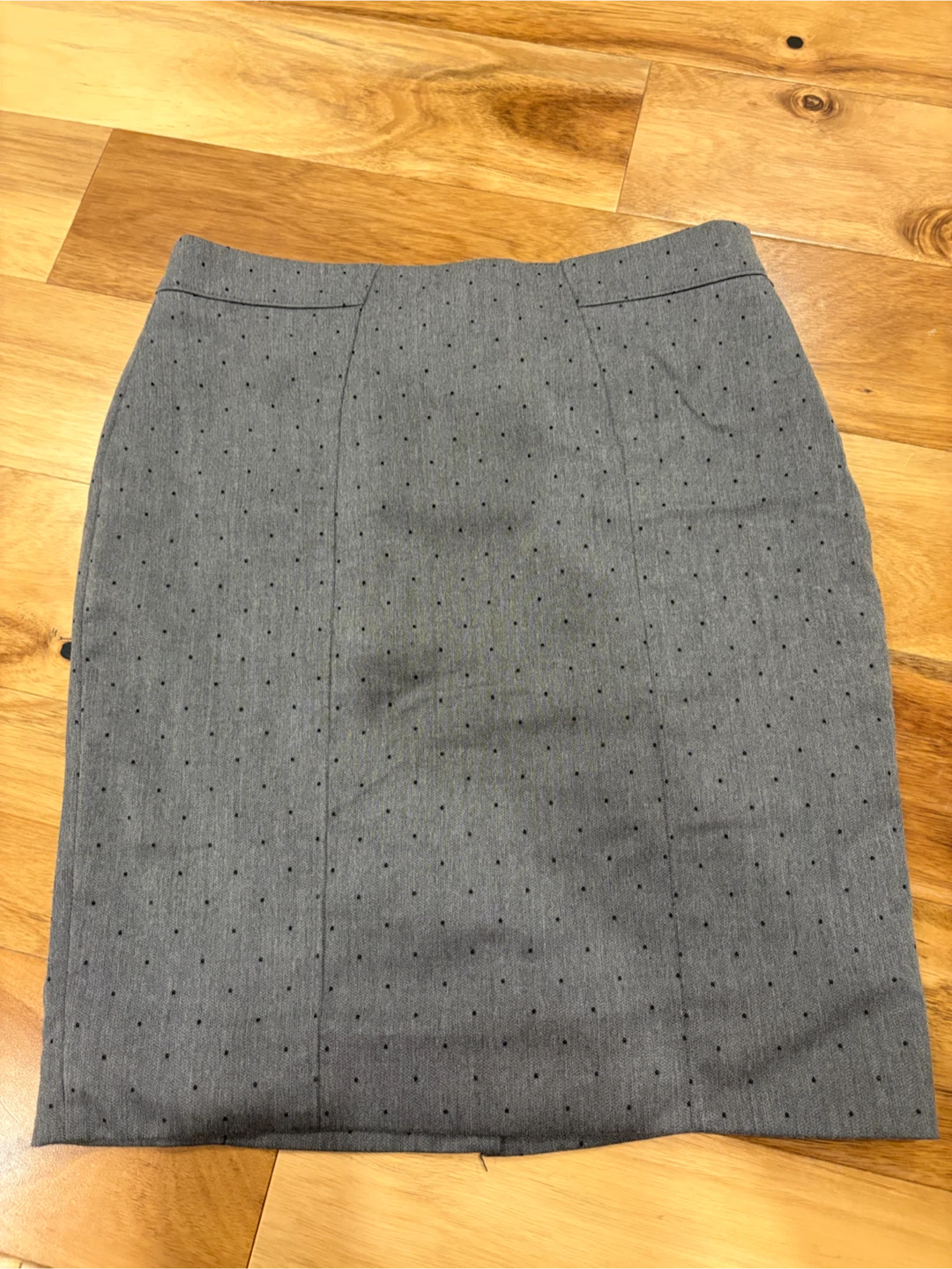 Banana Republic Petite Grey Polka Dot Skirt