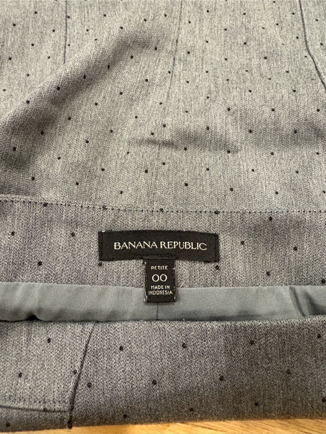 Banana Republic Petite Grey Polka Dot Skirt - photo 2