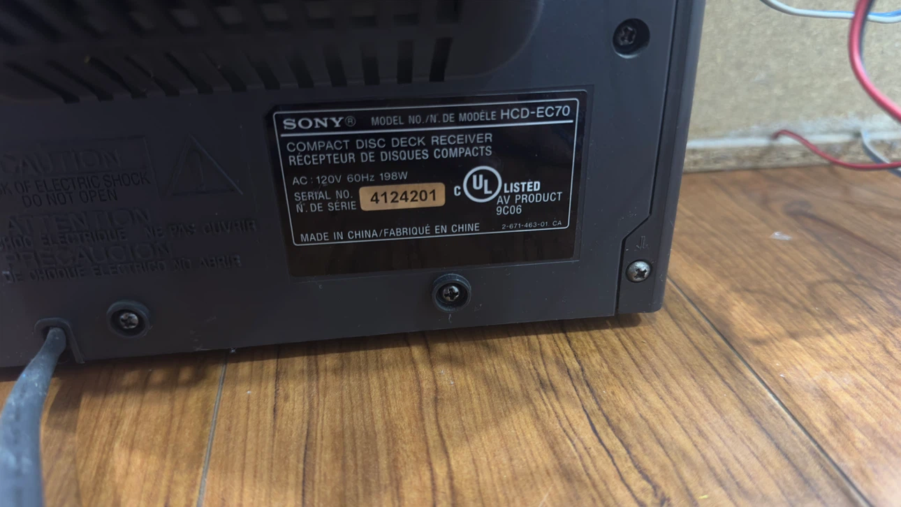Sony Mini Hi-Fi Stereo System with 3-CD Changer & Speakers - photo 5