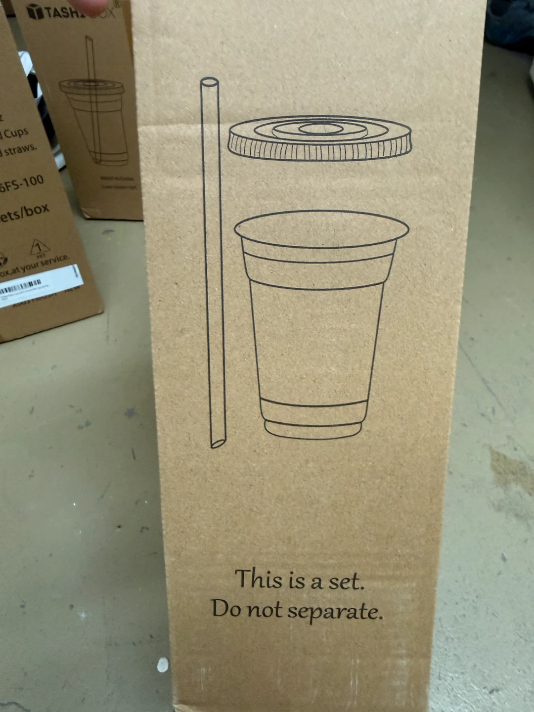 TashiBox 16oz Clear Plastic Cold Cup Set - photo 2