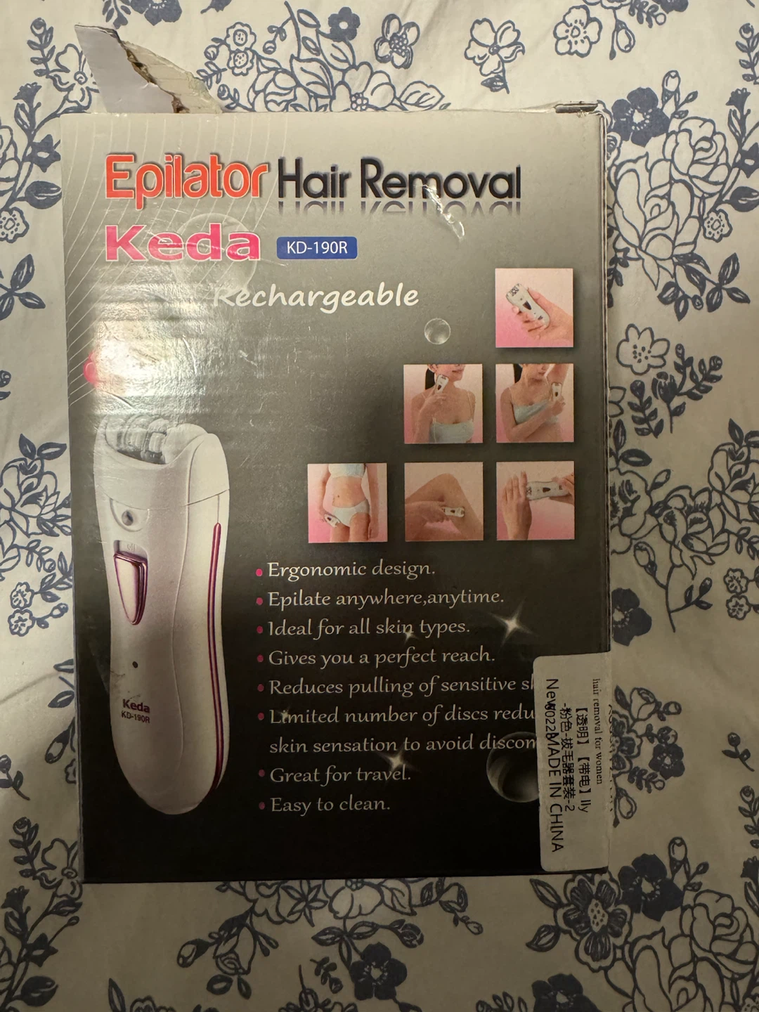 Keda KD-190R Rechargeable Hair Epilator - photo 2