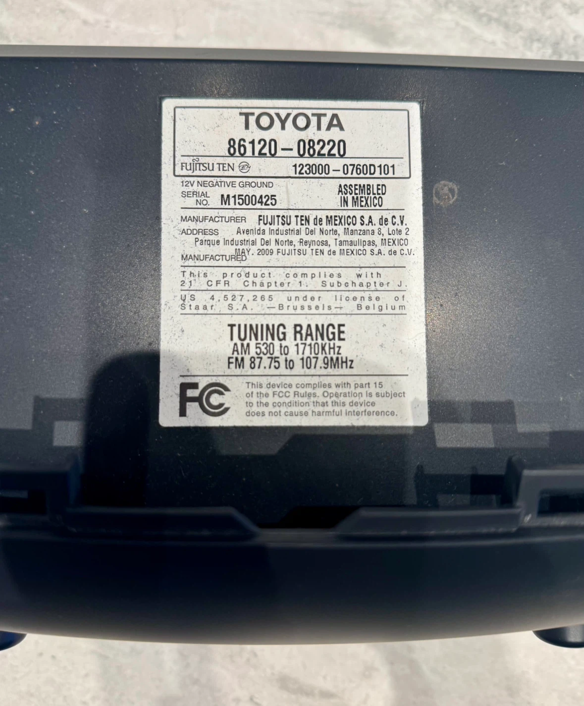 OEM Toyota Sienna Radio CD Stereo Receiver Assembly - photo 4