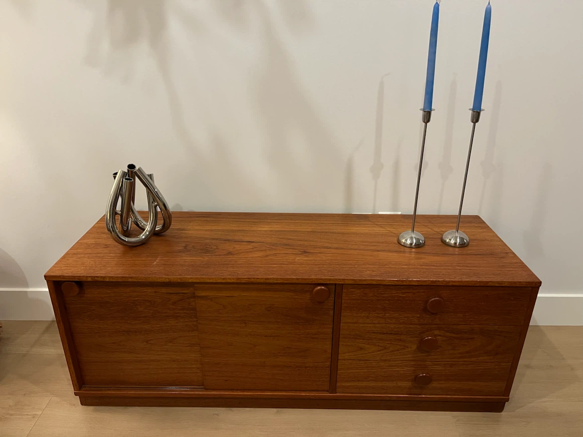 Danish Mid-Century Teak Credenza - photo 3