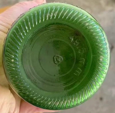 Set of 3 Vintage Green Glass Refrigerator Bottles - photo 2
