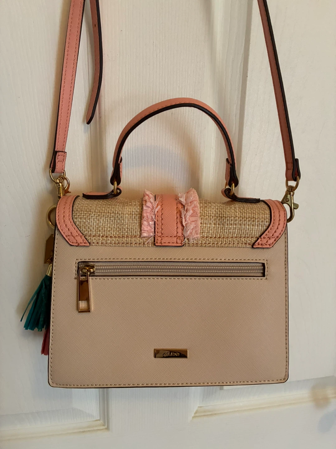 ALDO straw crossbody purse - photo 4
