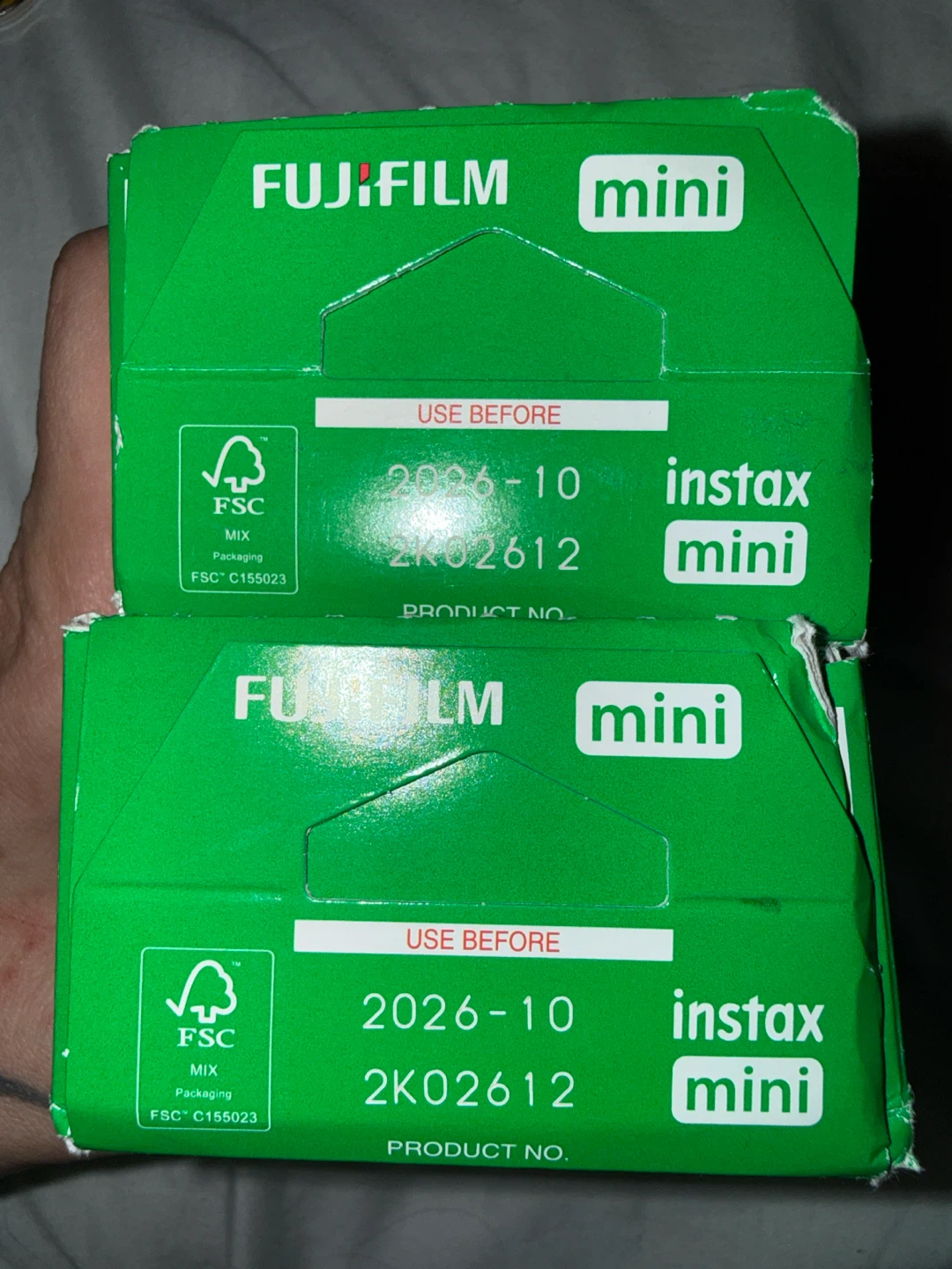 2 Boxes of Fujifilm Instax Mini film  - expires this month! - photo 3