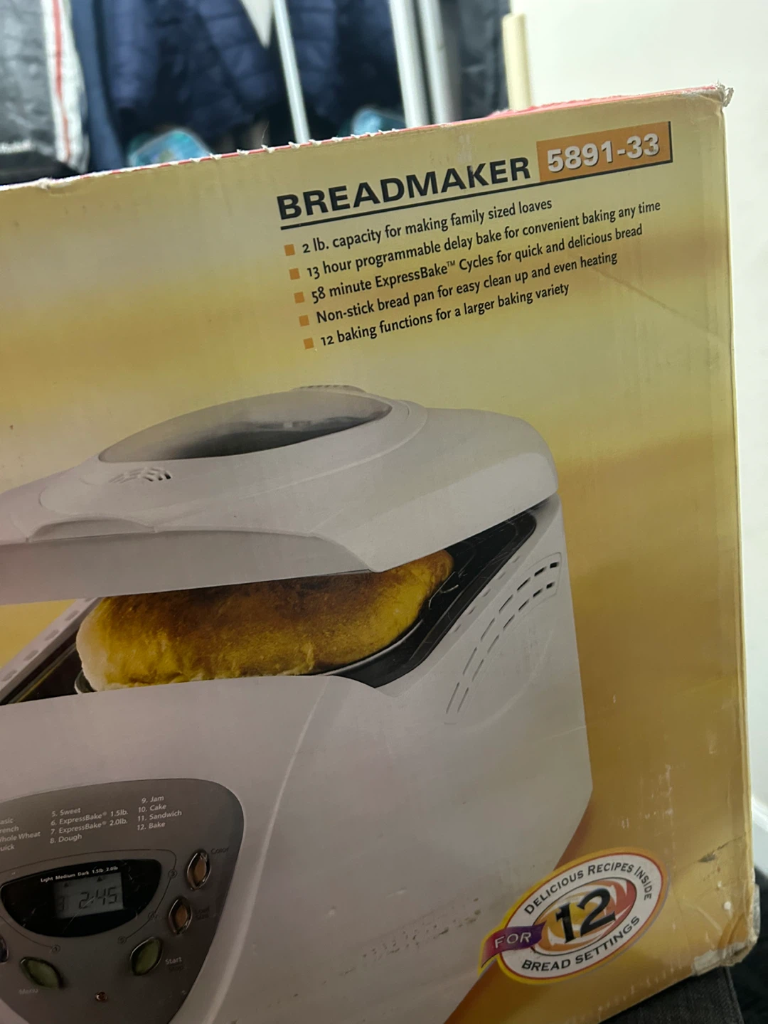 Sunbeam 5891-33 Breadmaker - photo 3