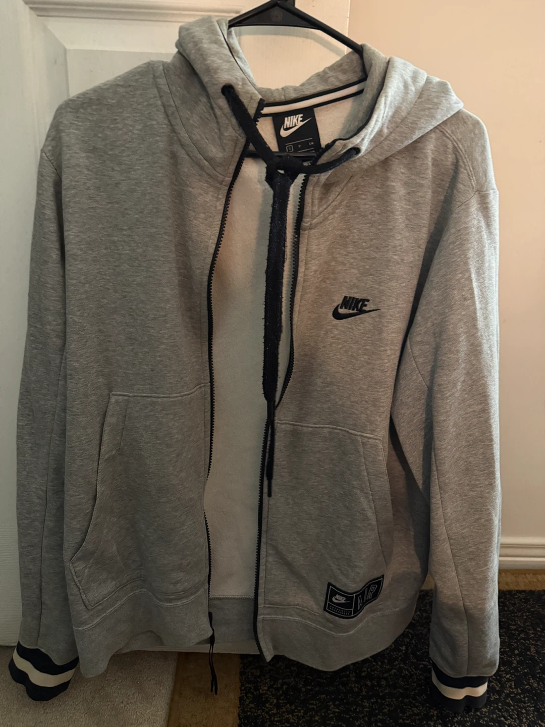 Nike Grey Zip-Up Hoodie - photo 4