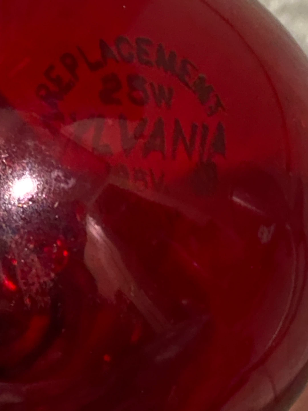 Sylvania 25W Red Light Bulb - photo 5