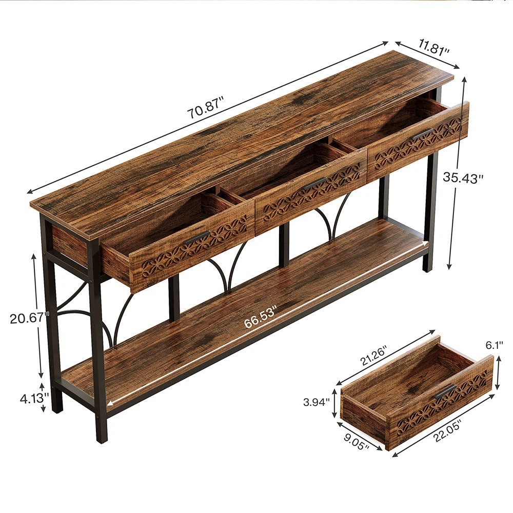 Console Table with Drawers - photo 5
