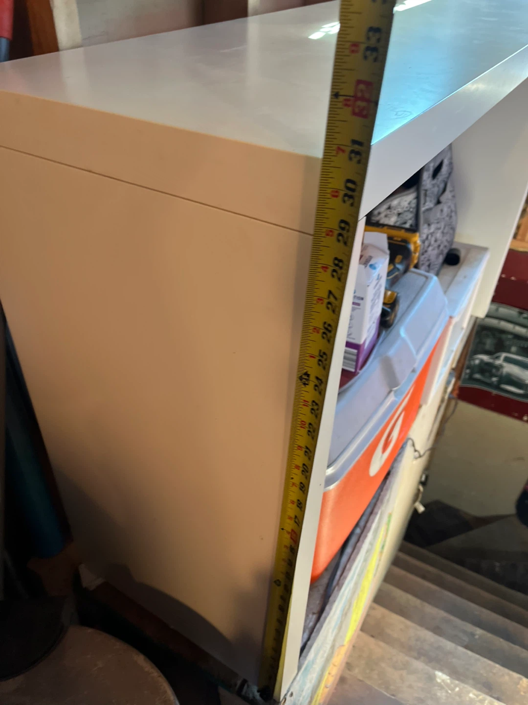 White storage shelf/desk/entryway - photo 3