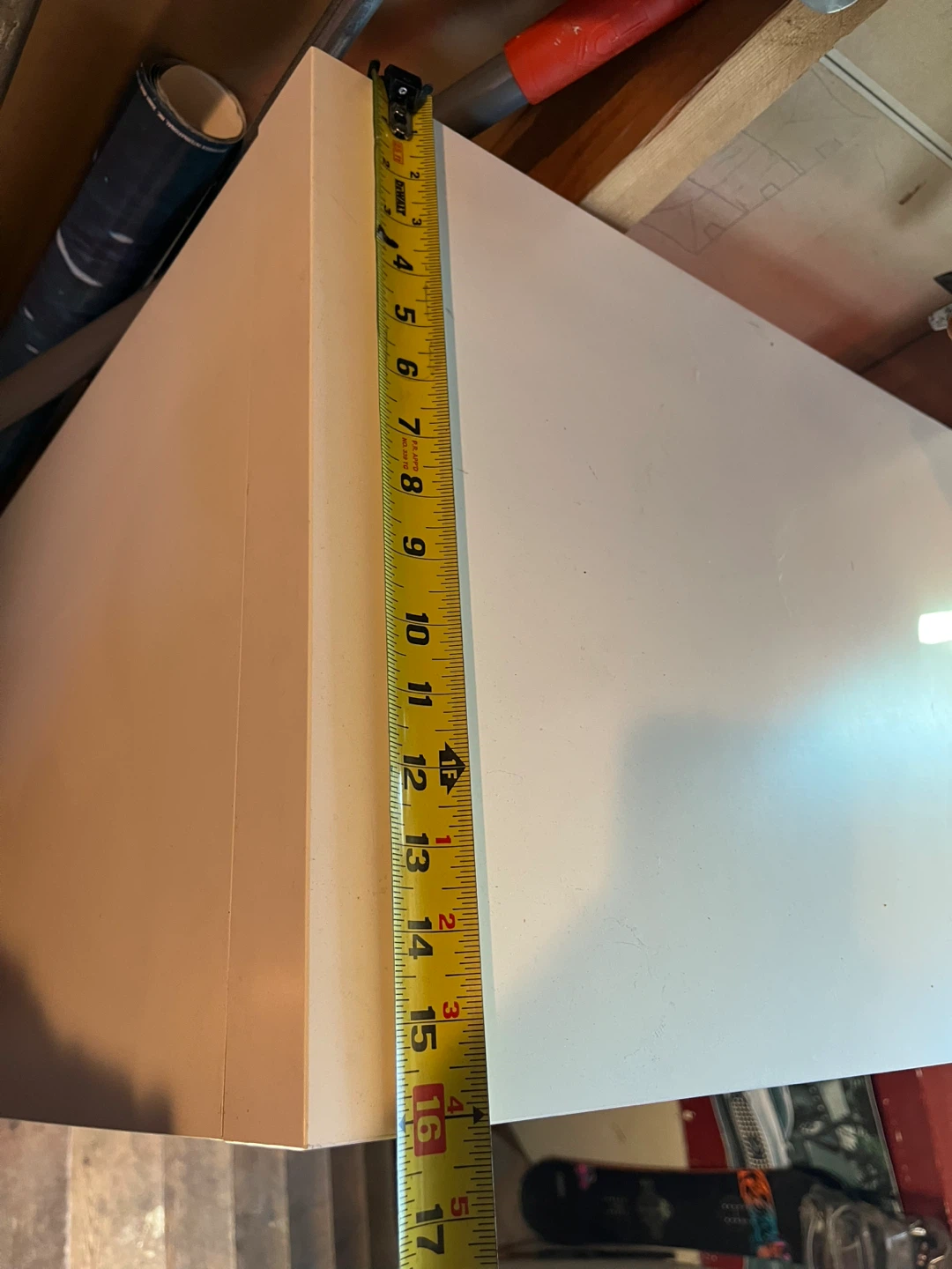 White storage shelf/desk/entryway - photo 4