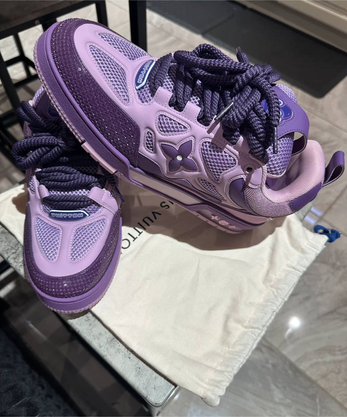 Louis Vuitton Skate Sneakers Purple - photo 2