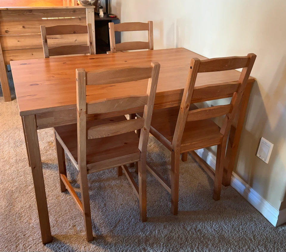 IKEA Jokkmokk Dining Table and 4 Chairs - photo 2