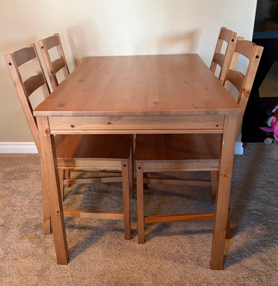 IKEA Jokkmokk Dining Table and 4 Chairs - photo 3