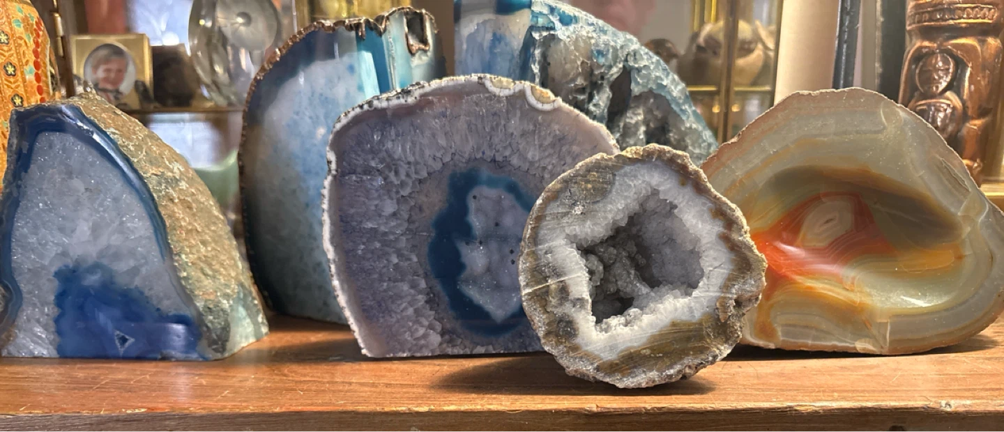 Collection of Decorative Agate Geodes