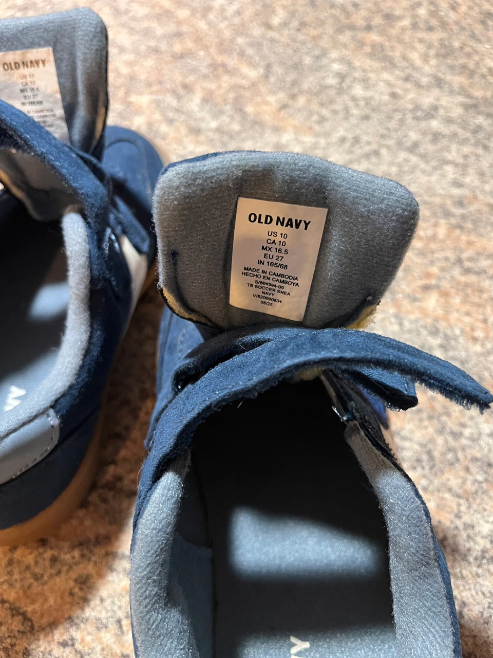 Old Navy Toddler Navy Sneakers Size 10 - photo 4