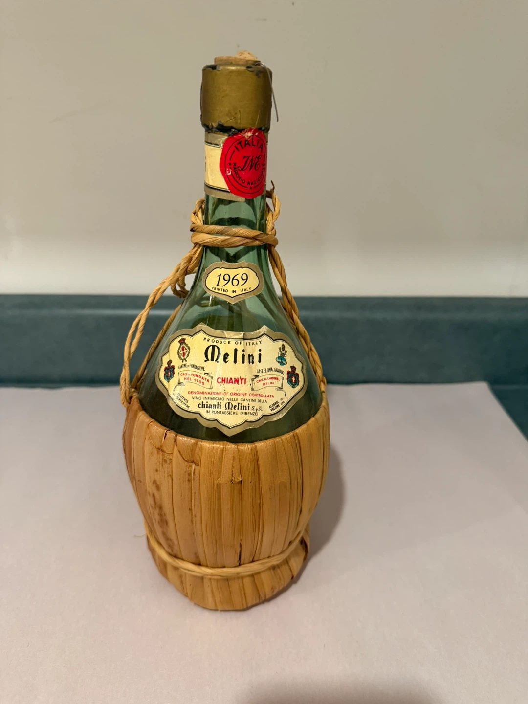 Vintage Chianti Wine Bottles - Mixed Lot