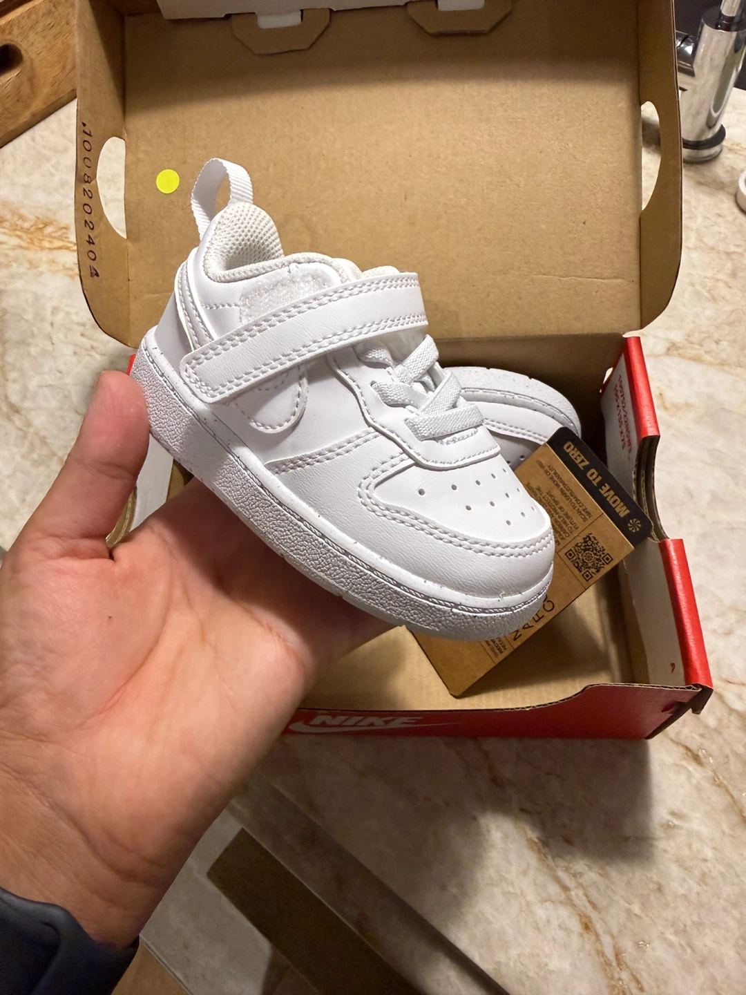 Nike Court Borough Low Recraft TD White Shoes Size 5c