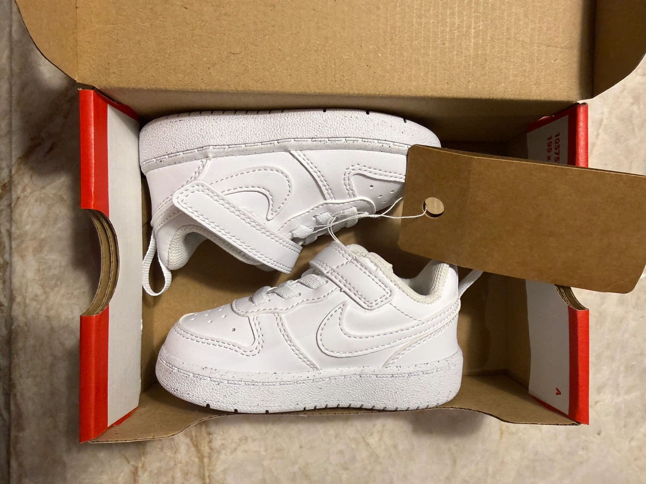 Nike Court Borough Low Recraft TD White Shoes Size 5c - photo 3