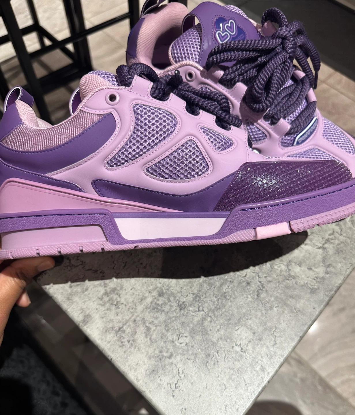 Louis Vuitton Skate Sneakers Purple - photo 3