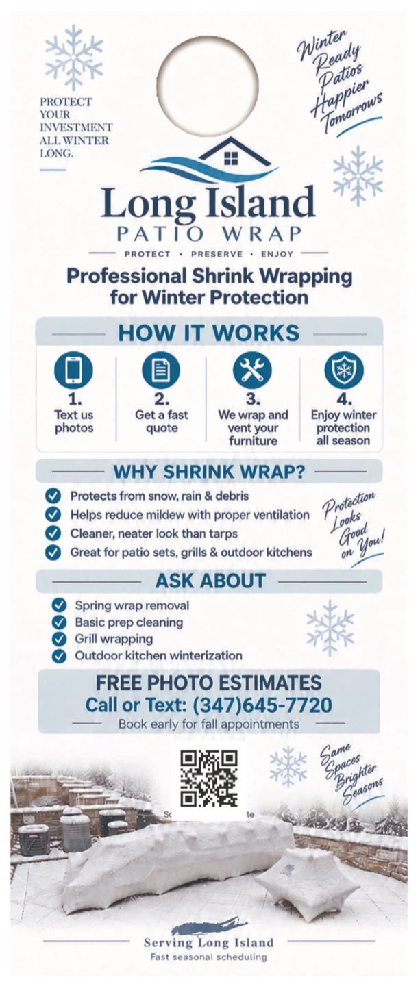 Professional Patio Furniture Winter Shrink Wrapping Service - photo 3