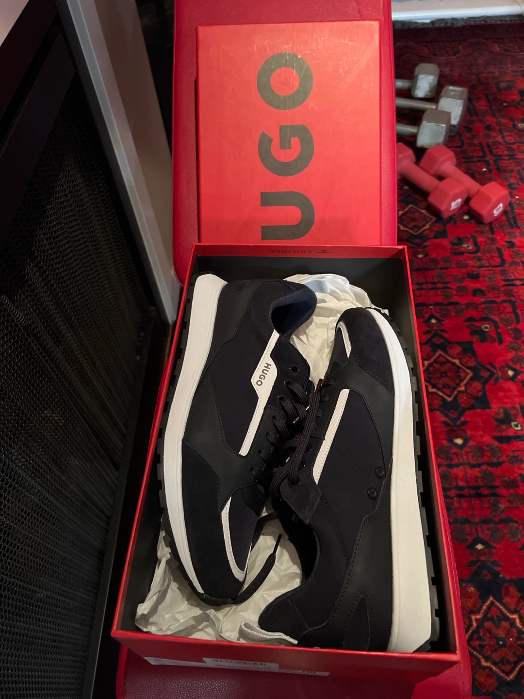 HUGO Black Sneakers size 42