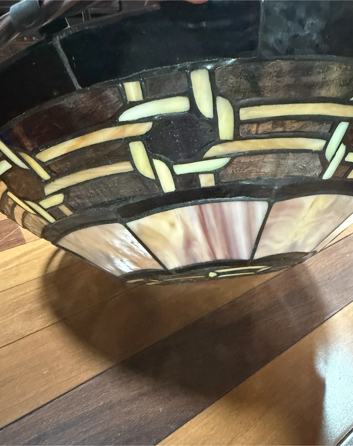 Tiffany Style Stained Glass Pendant Light - photo 2