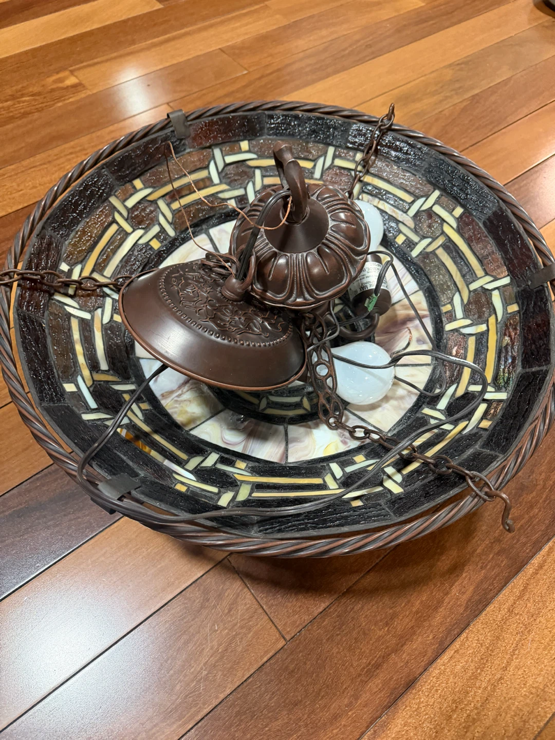 Tiffany Style Stained Glass Pendant Light - photo 3