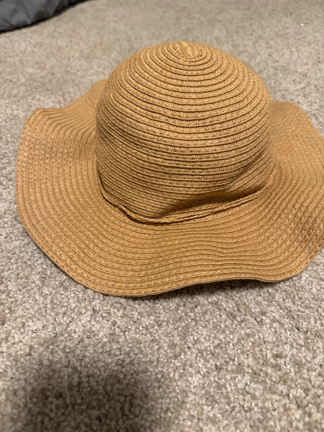 Tan Woven Sun Hat