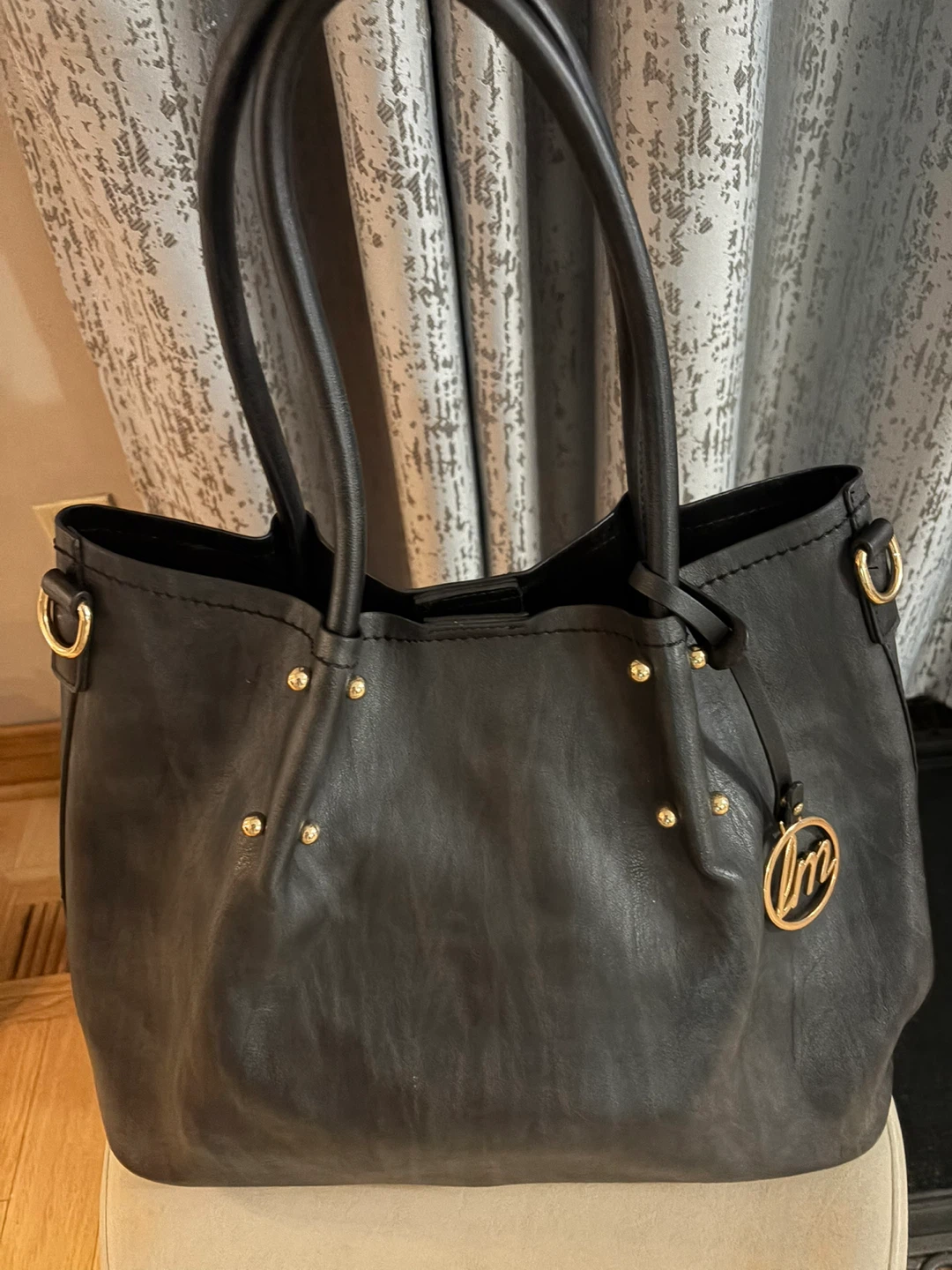 LM Black Tote Bag