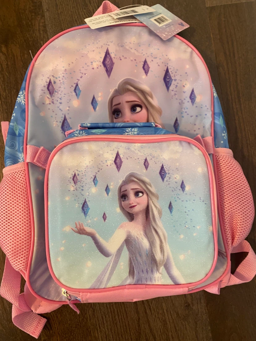 Disney Frozen Elsa Backpack with Attached Lunch Bag - photo 2