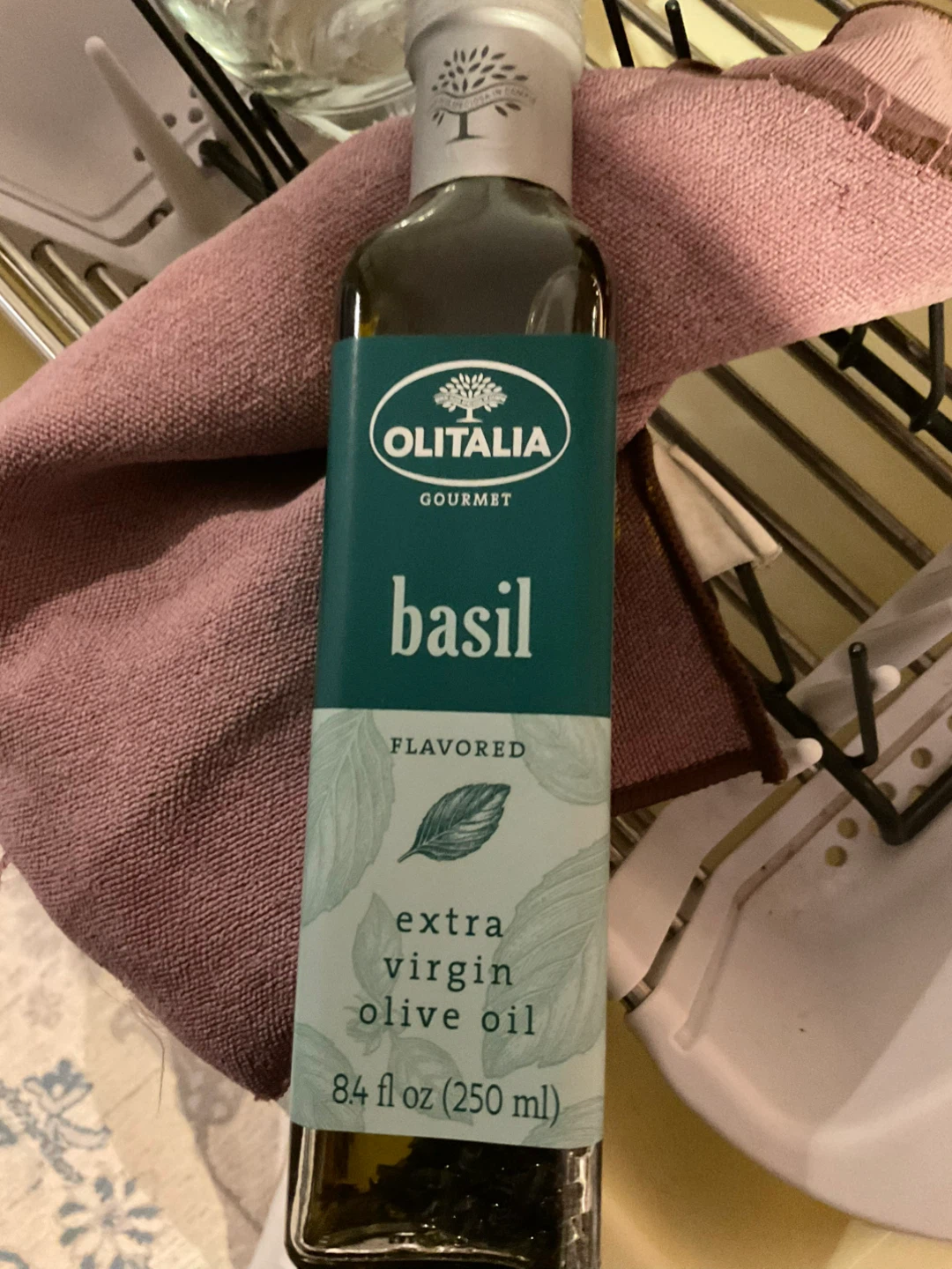 Olitalia Basil Flavored Extra Virgin Olive Oil 250ml