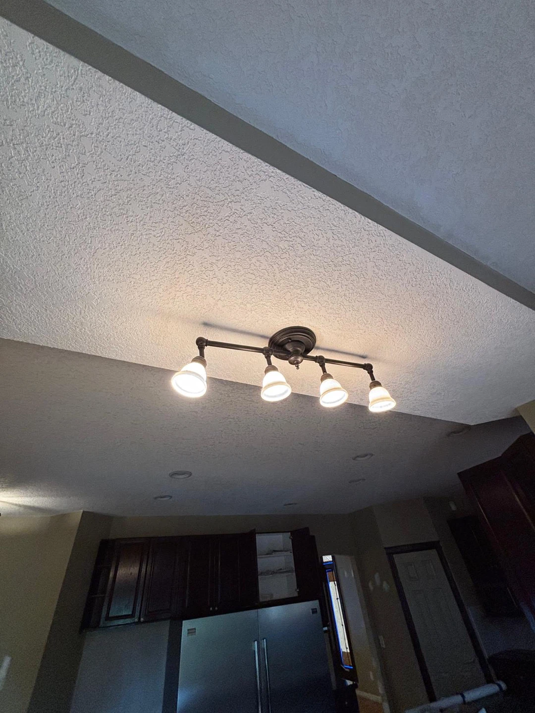 4-Light Bronze Track Ceiling Light Fixture