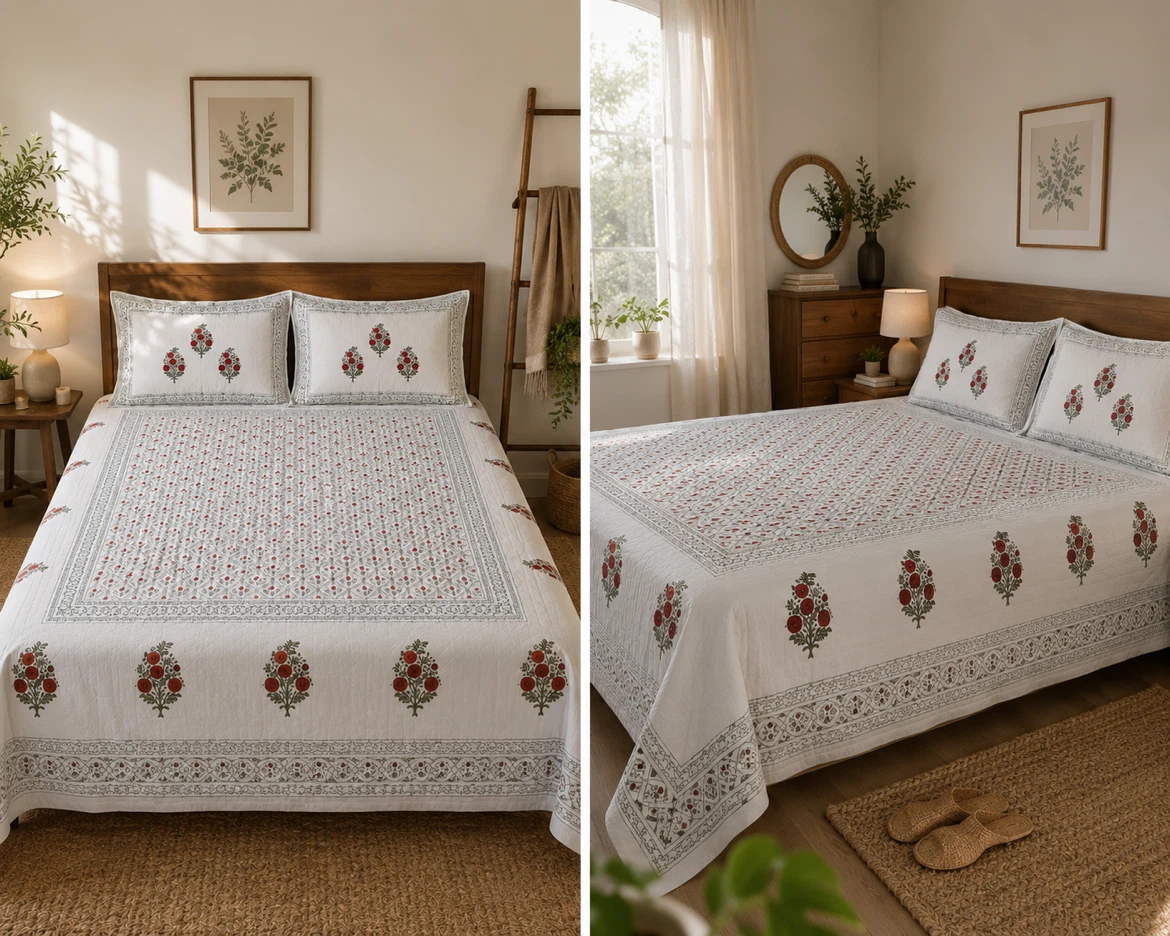 Bedsheet in pure cotton