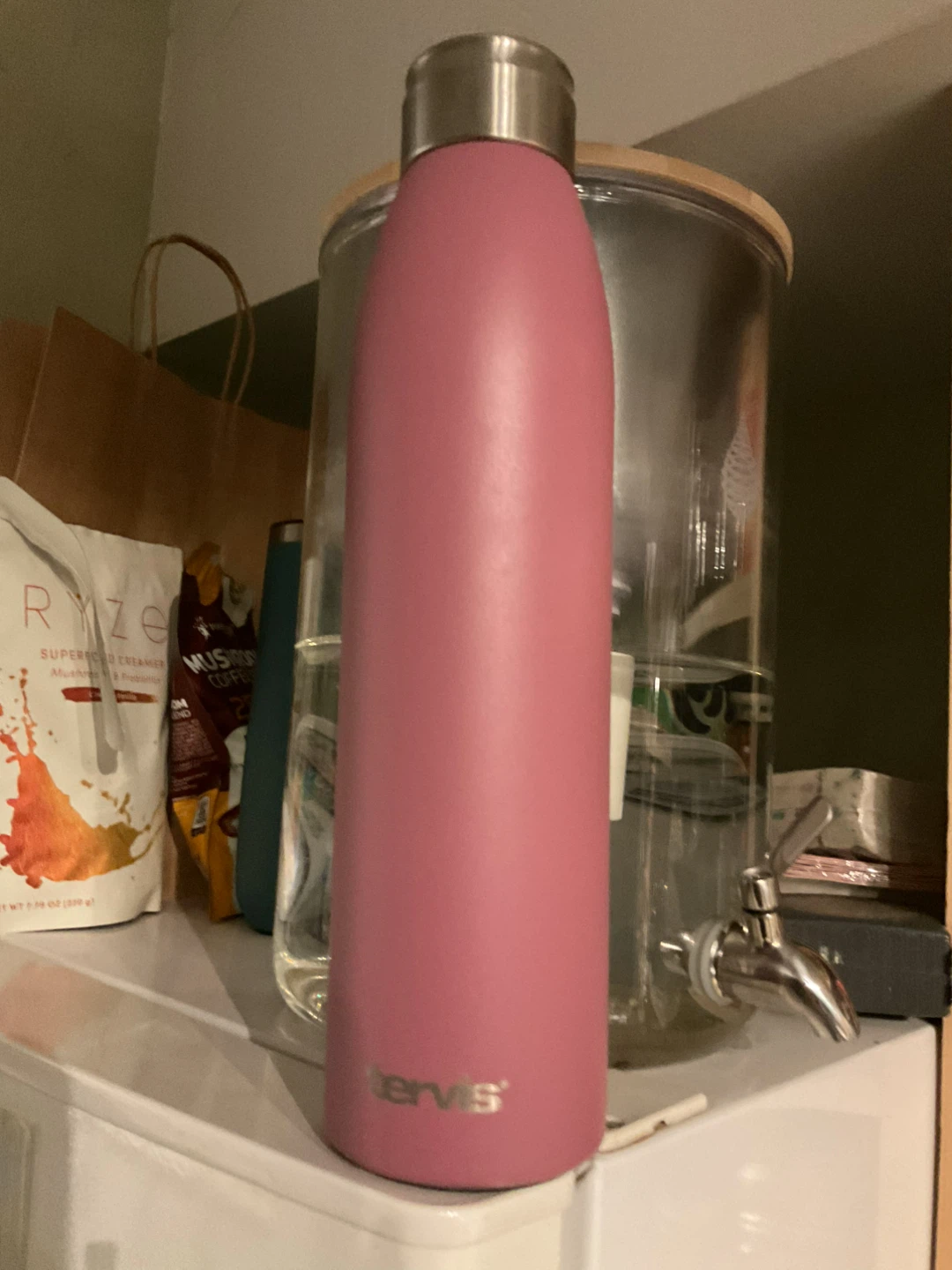 Tervis Pink Stainless Steel Water Bottle
