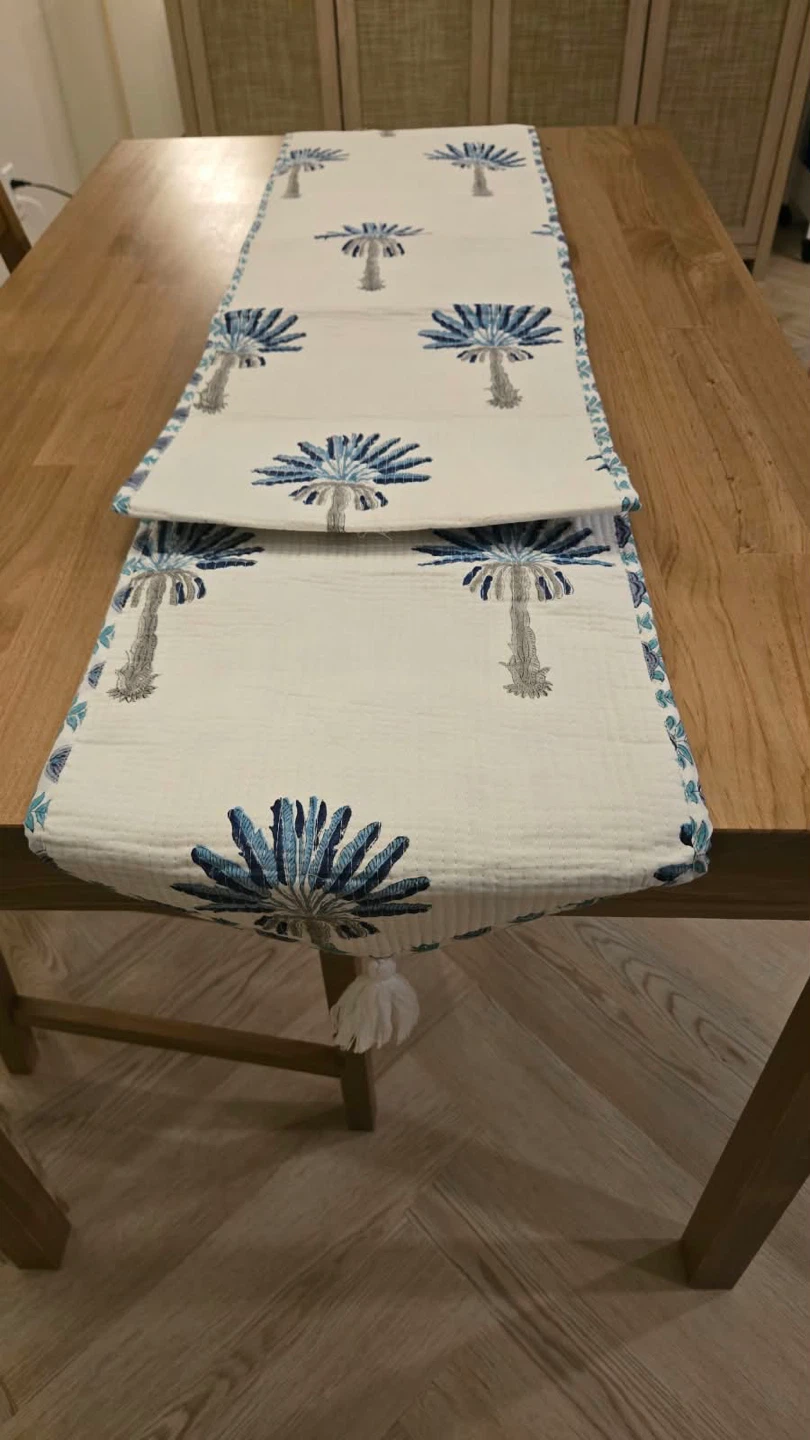 Floral Print Quilted Cotton Table Runners - photo 3