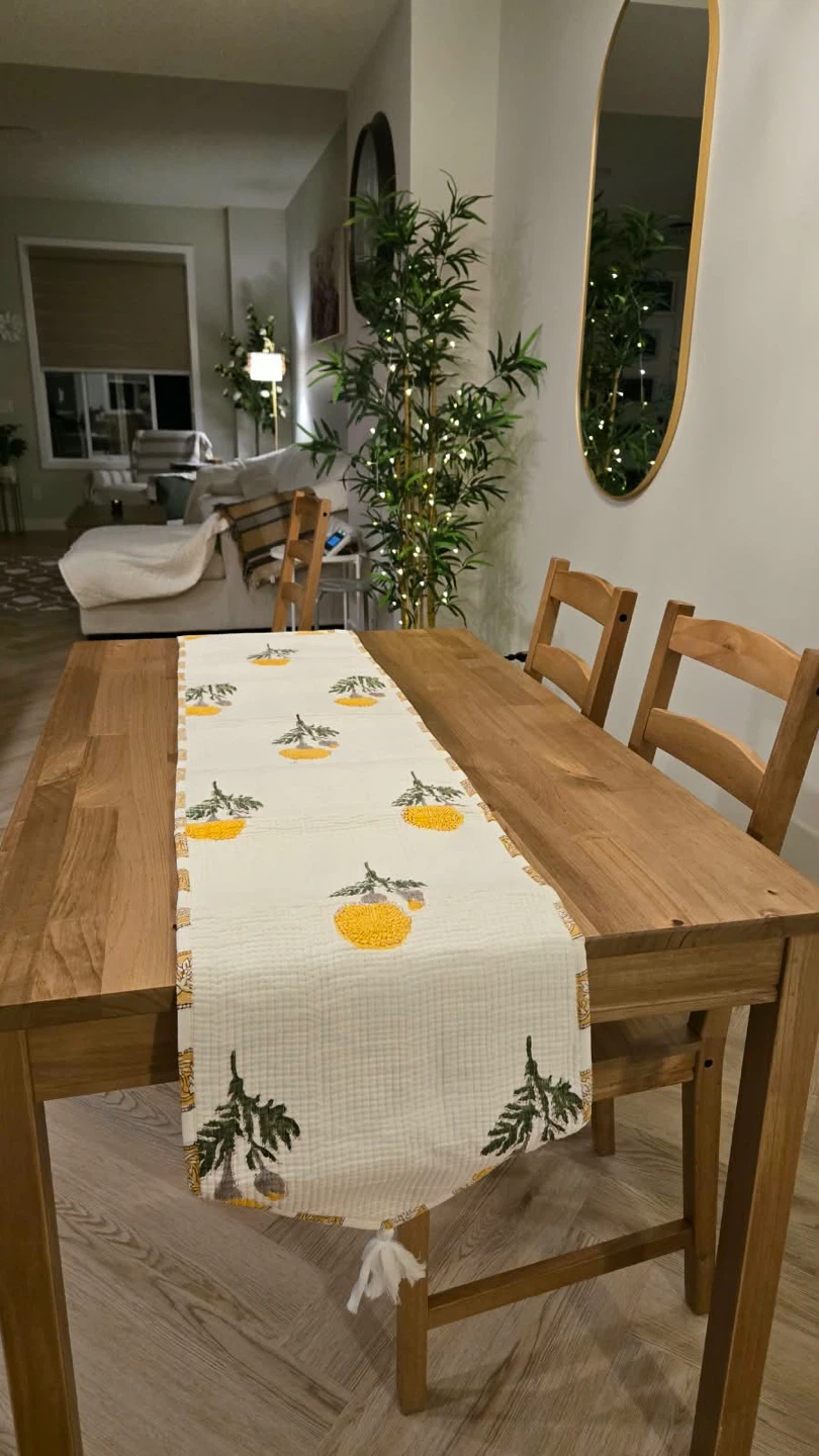 Floral Print Quilted Cotton Table Runners - photo 4