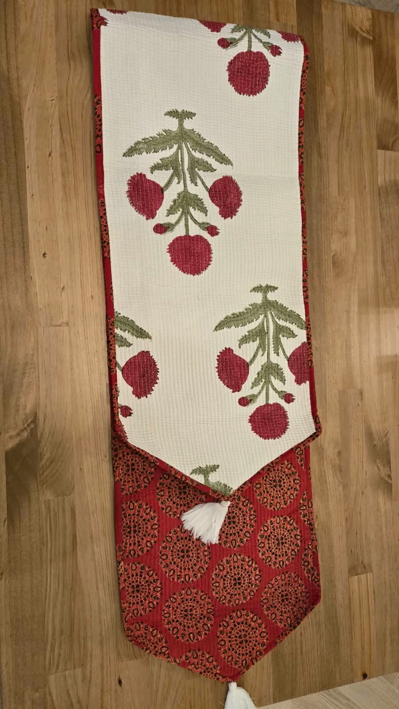 Floral Print Quilted Cotton Table Runners - photo 5