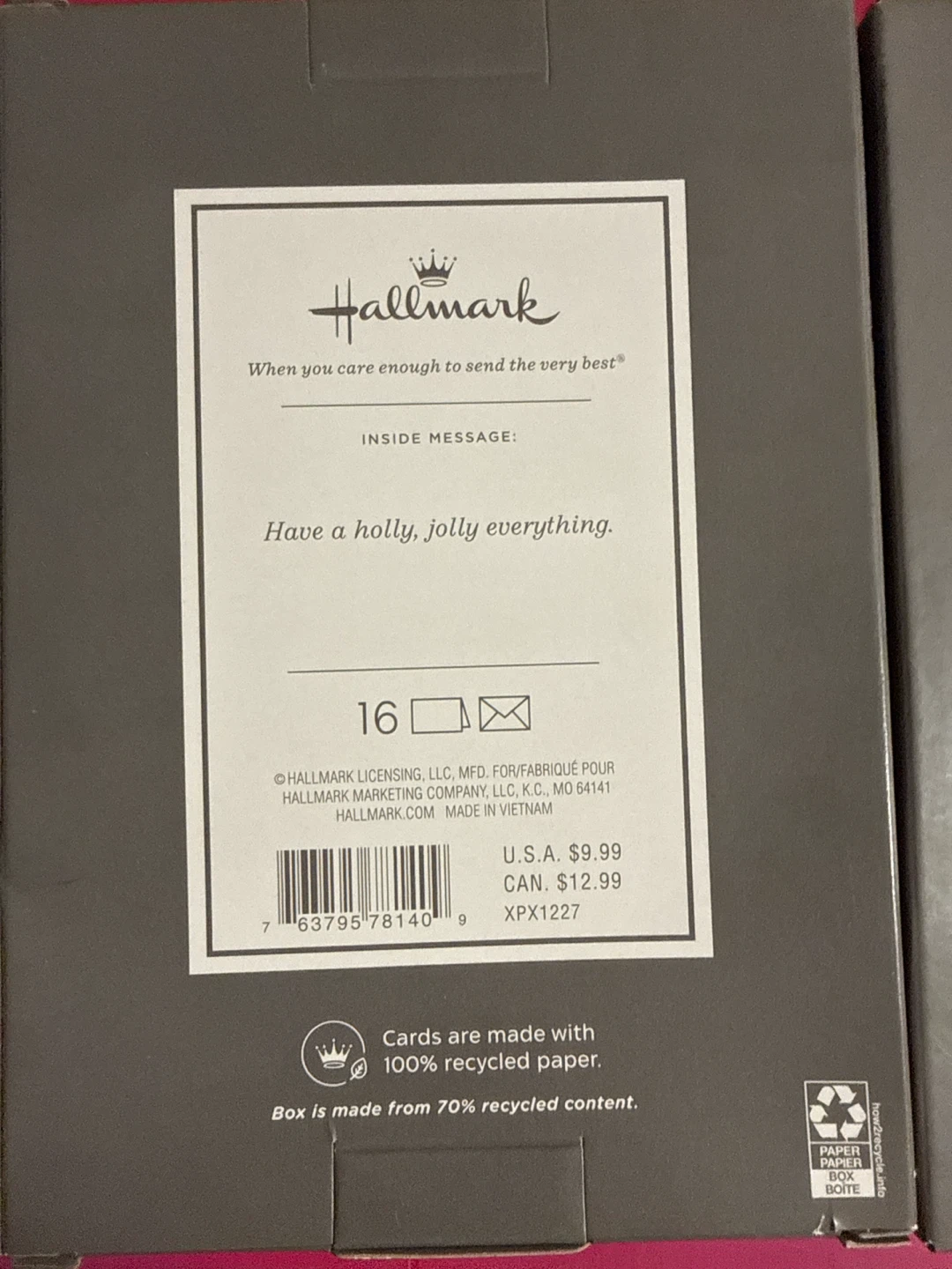 Hallmark Holiday Cards 16-Pack x 2 (32 cards) - photo 2