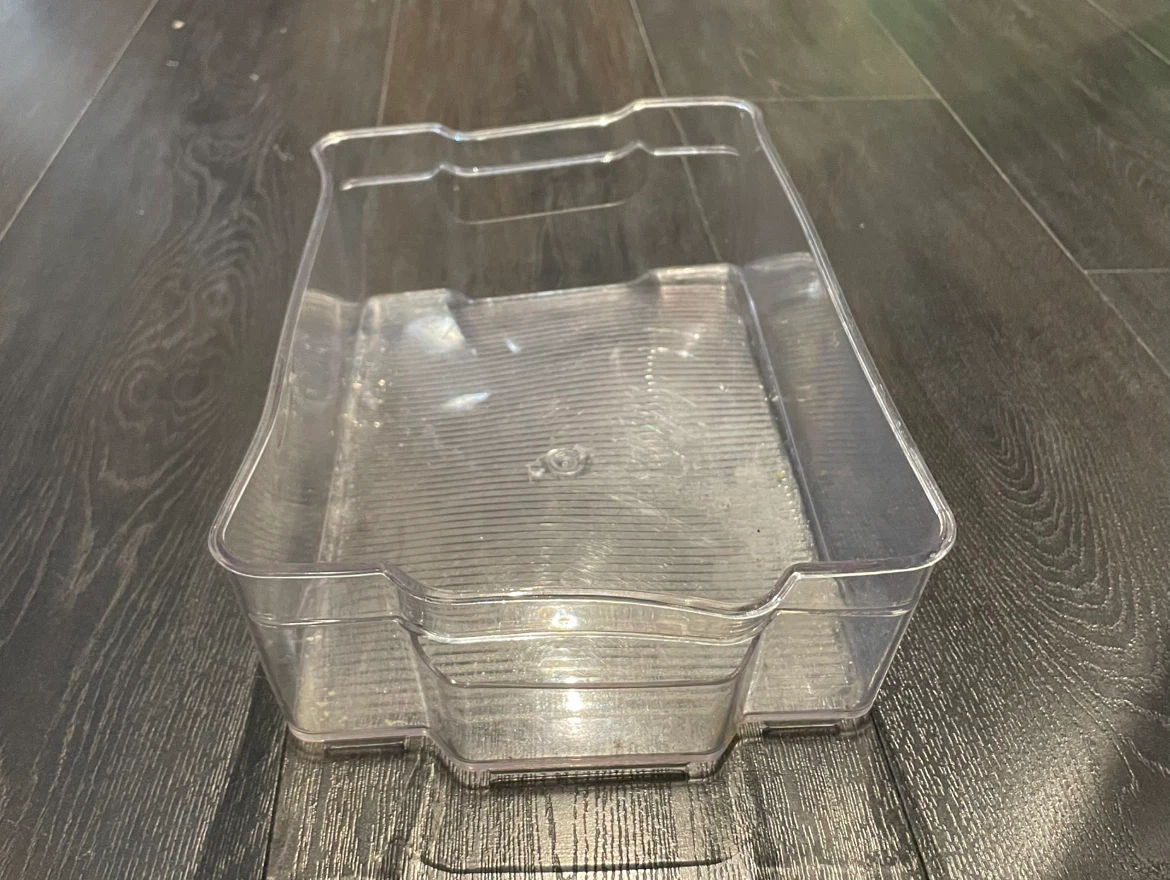Clear Plastic Storage Bin