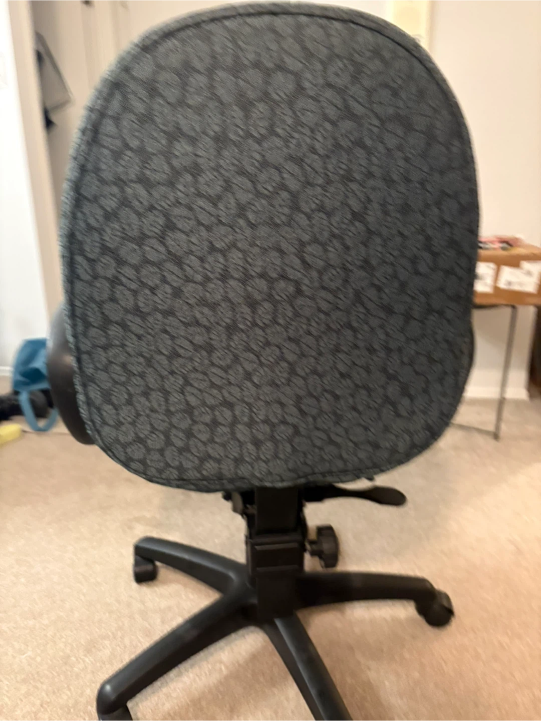 Adjustable Office Task Chair with Leaf Pattern - photo 3