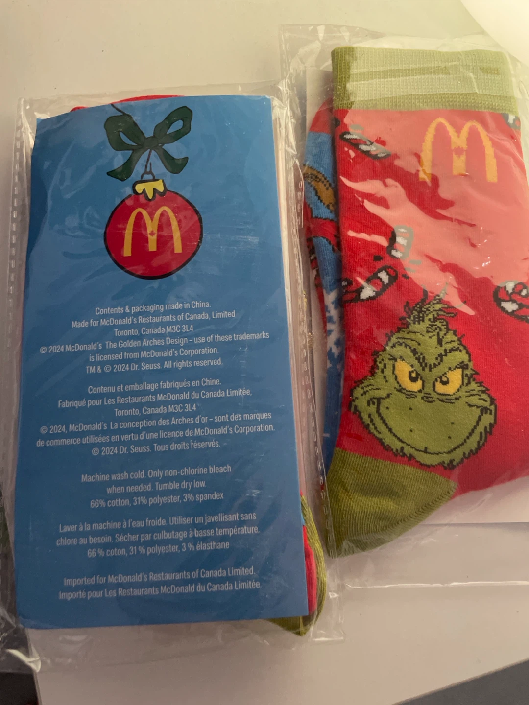New McDonald's The Grinch Holiday Socks - photo 2